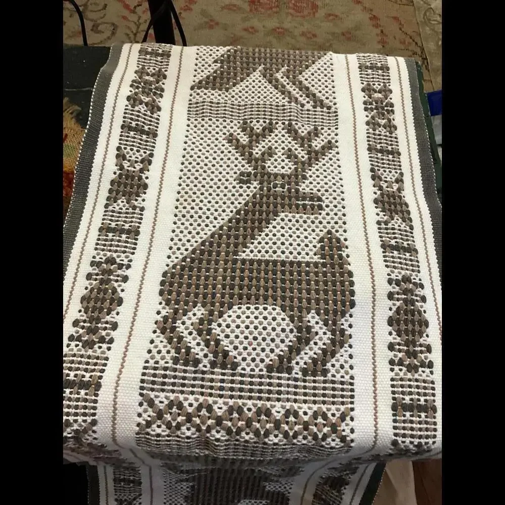 Handcrafted Owl / Animal Design Woven Table Runner